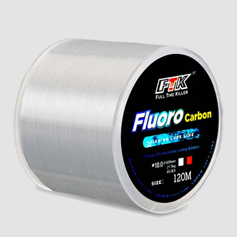 Fluorocarbon Line - Żyłka wędkarska 120M 0.14mm-0.6mm Powłoka fluorocarbonowa