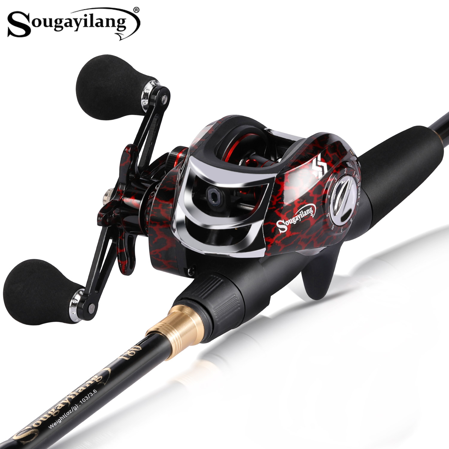 Fishing Line Spooler - Sougayilang 1.8-2.4m Zestaw wędkarski do rzucania,